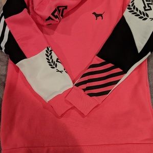 PINK oversized hoodie Sz Small